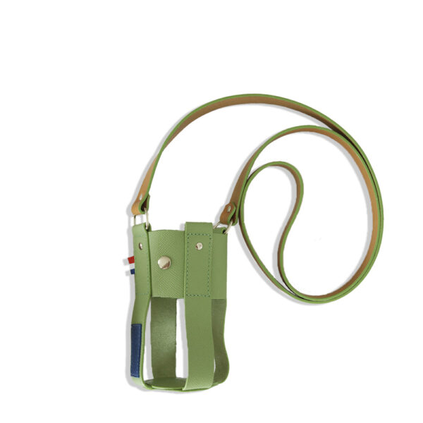 Porte-gourde cuir modèle SIERRA vert