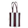 Tote bag cuir framboise