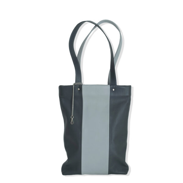 Tote bag cuir lentille pavot