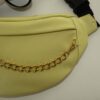 Sac banane en cuir coloris concombre