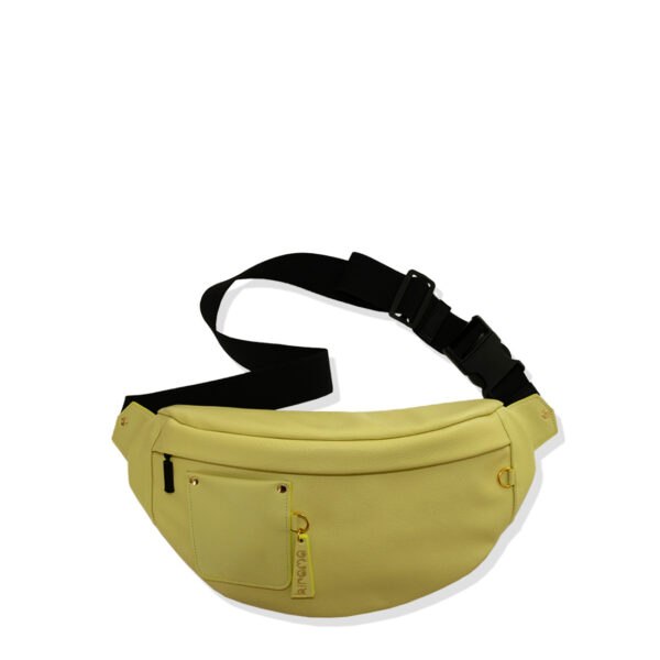 Sac banane en cuir coloris concombre