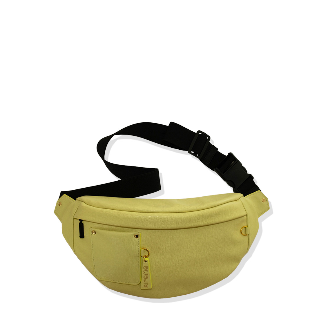 sac-banane-cuir-concombre-chaine-amovible Sac banane en cuir coloris concombre