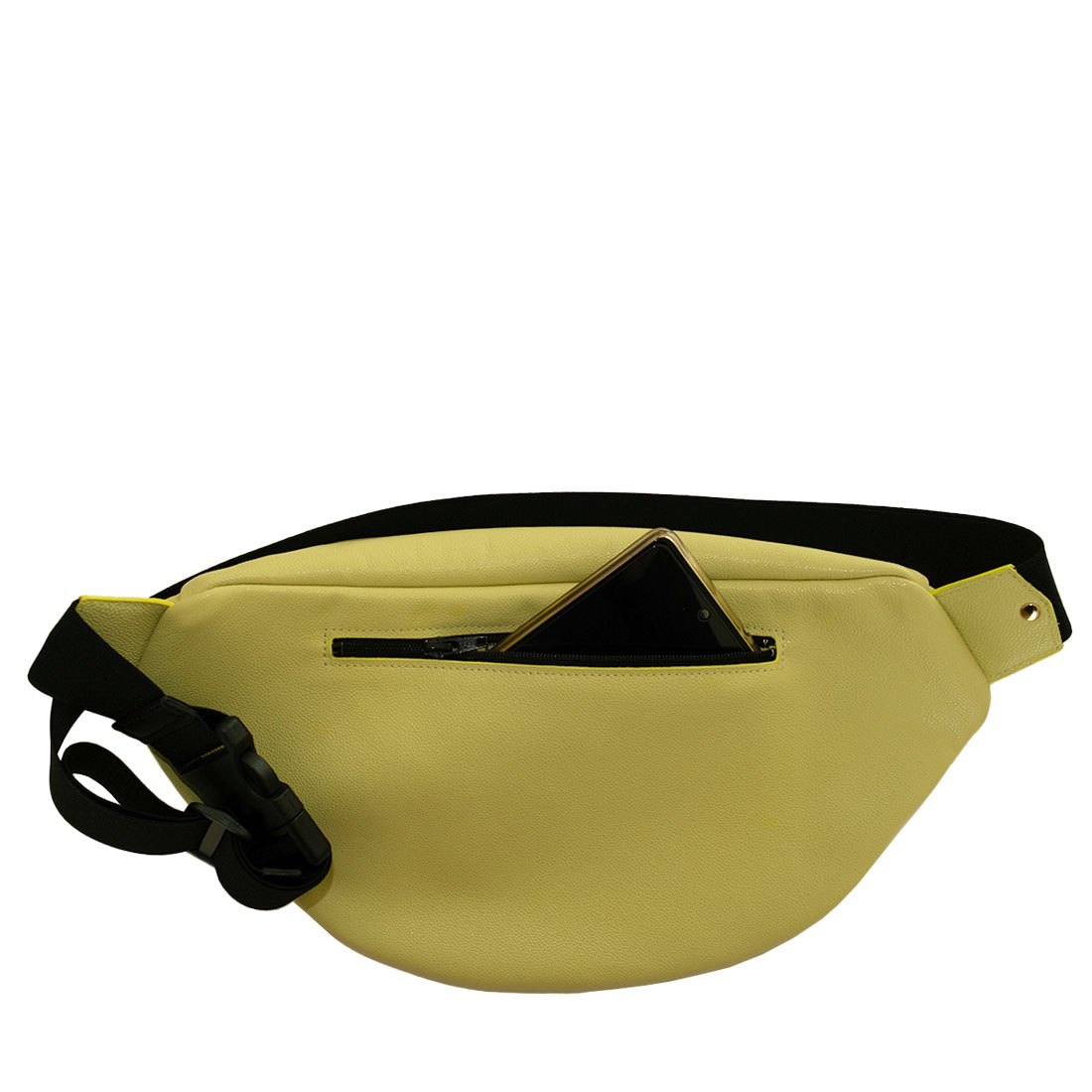 Sac banane en cuir coloris concombre