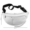 Sac banane en cuir coloris meringue