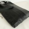 Tote bag XL en cuir de veau et agneau réglisse lentille Fond de sac