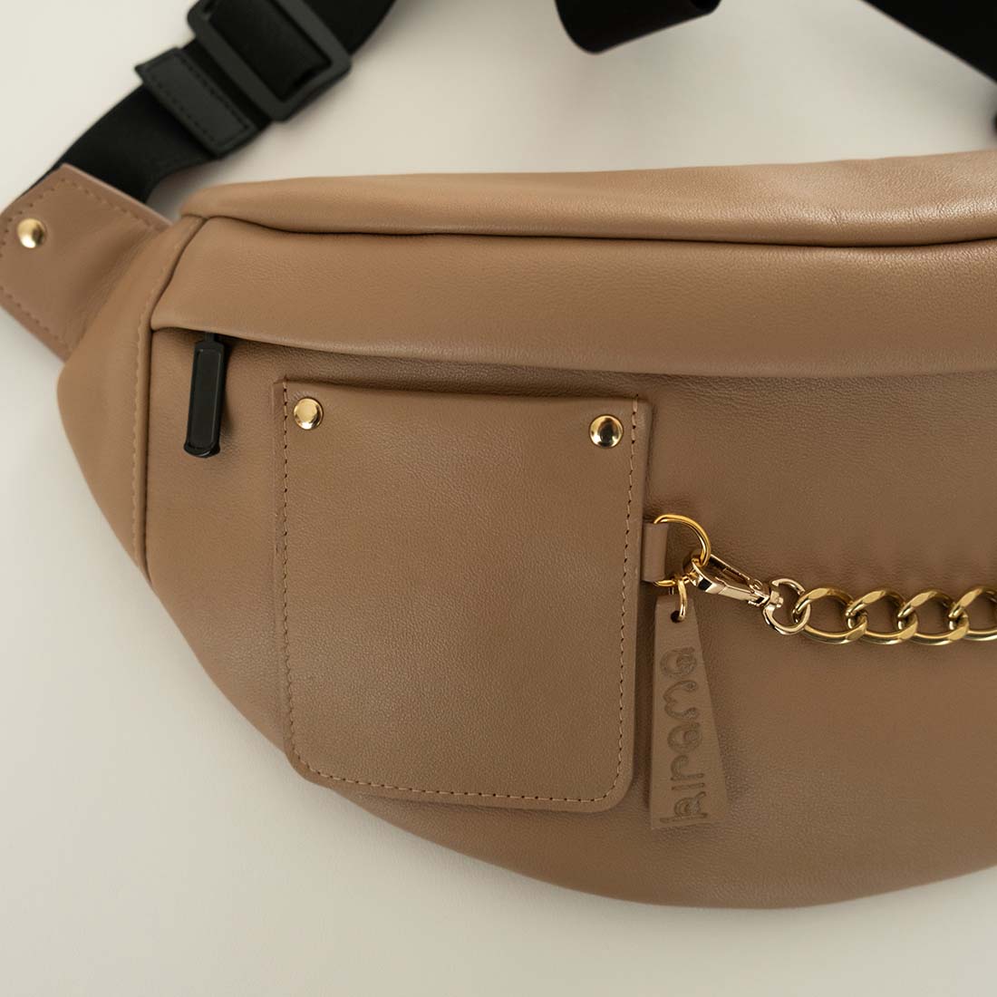 sac-banane-cuir-caramel-poche-carte Sac banane cuir caramel