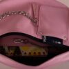 Sac banane en cuir coloris dragée rose