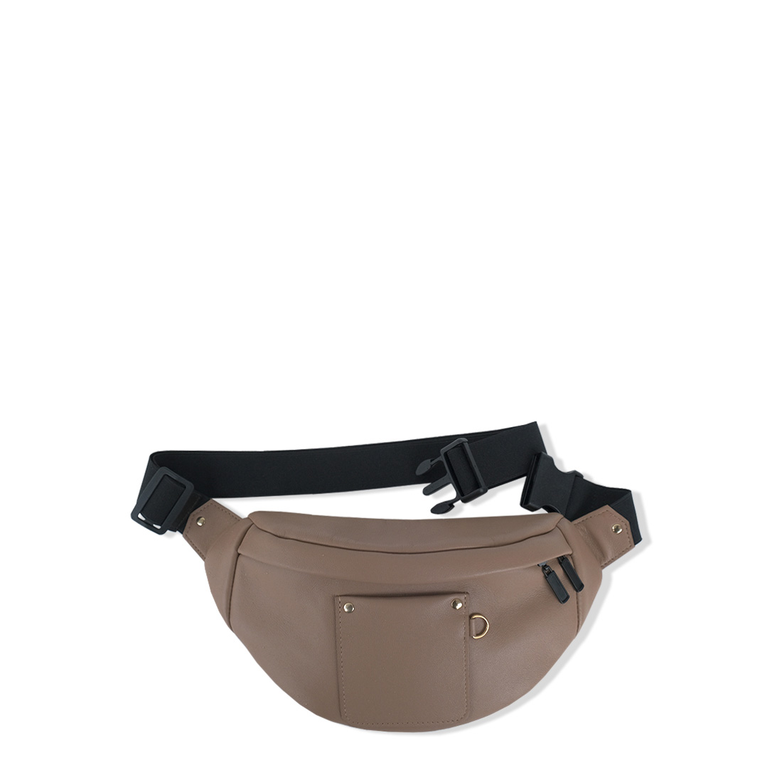 SAC BANANE cuir mini caramel