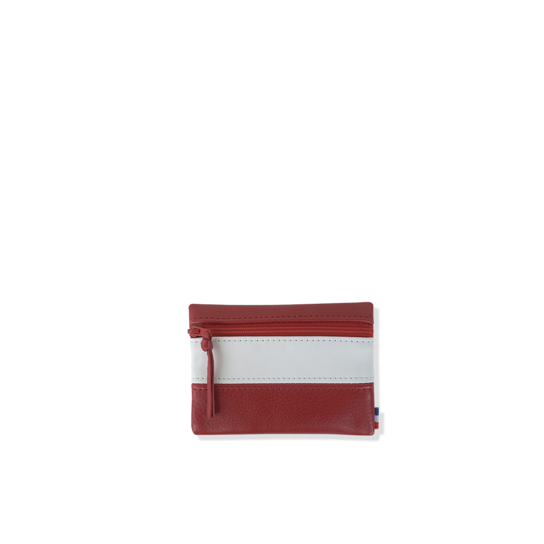 POCHETTE cuir mini cerise