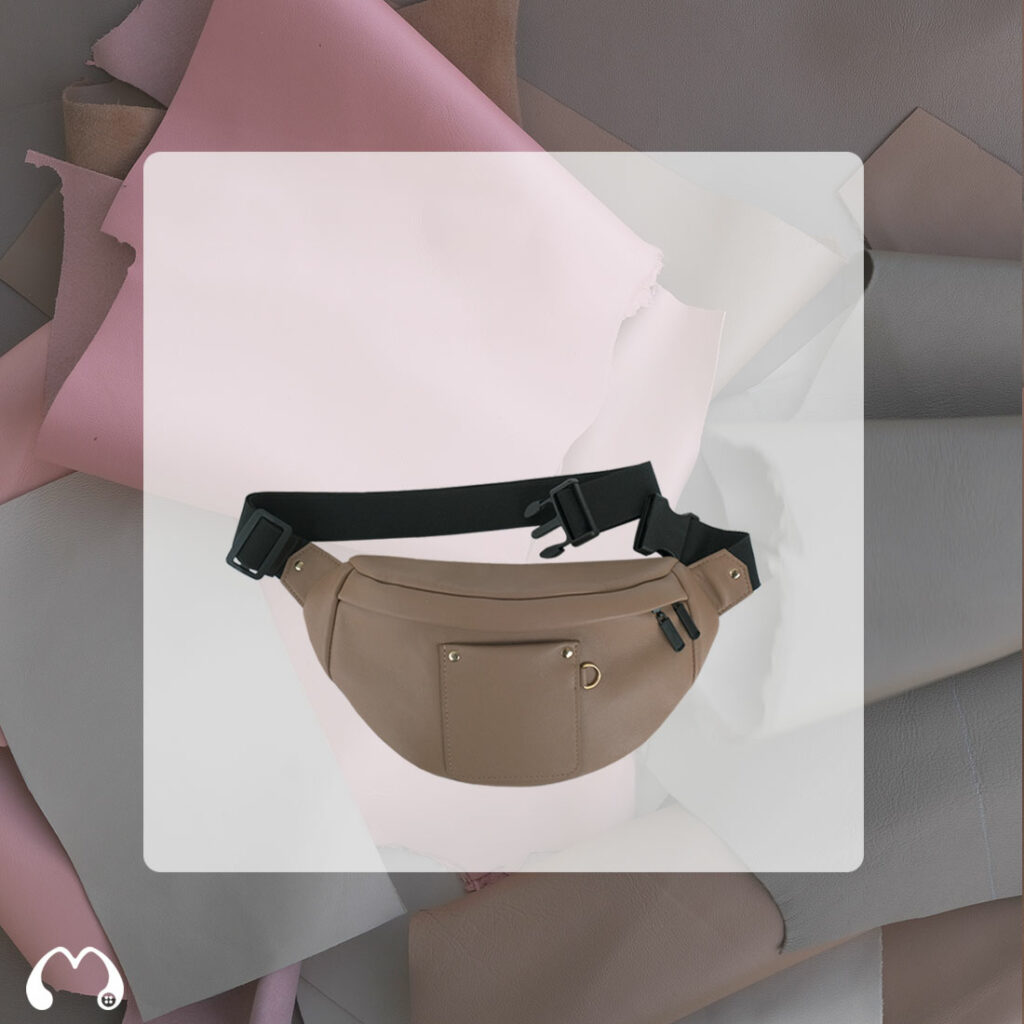 Collection sac banane en cuir d'agneau