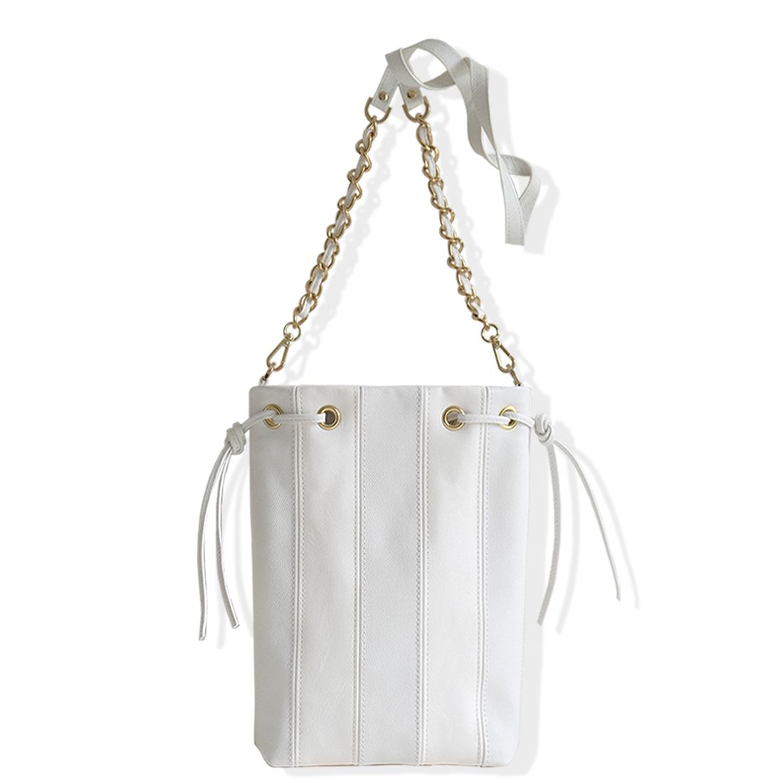 TOTE BAG Cuir artisanal blanc