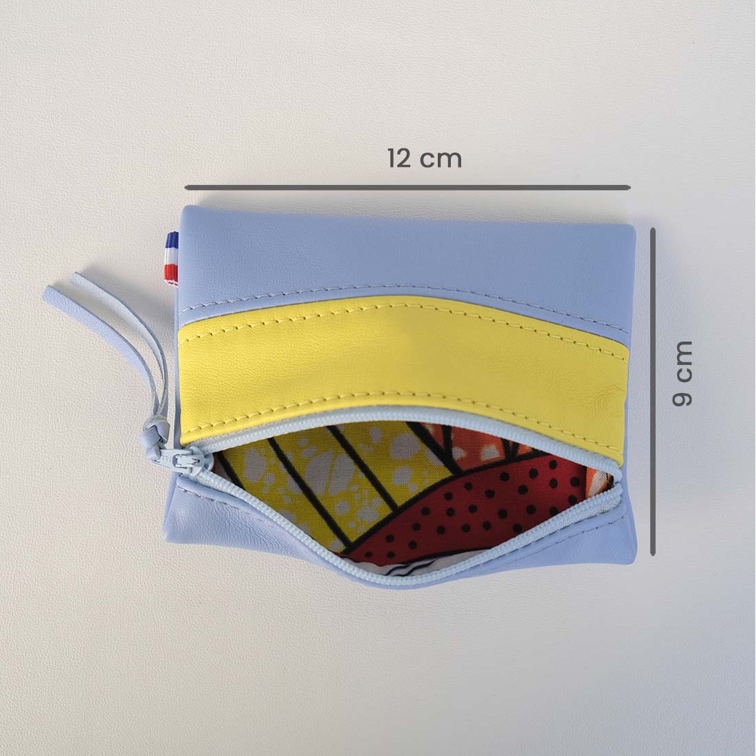 Pochette rectangulaire taille mini en cuir d’agneau