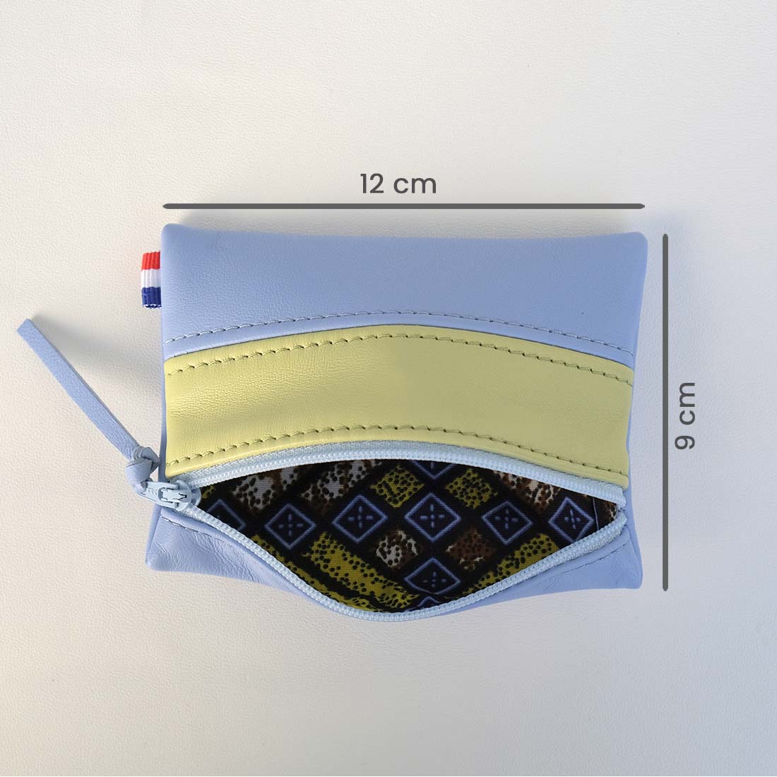 Pochette rectangulaire taille mini en cuir d’agneau