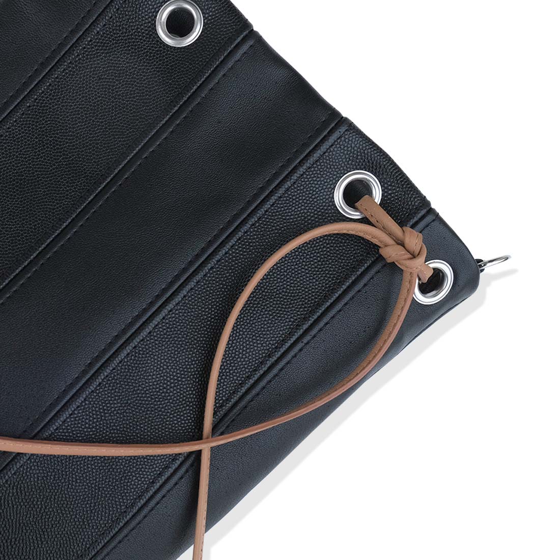 Cordon cuir cousu caramel