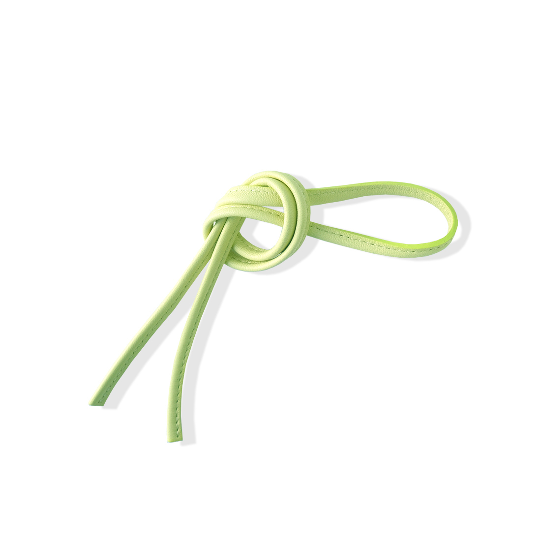 CORDON cuir cousu vert anis